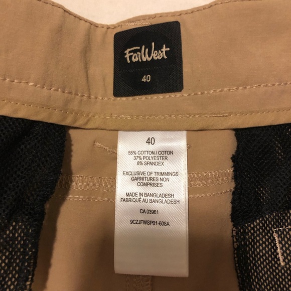 NWT Men’s Far West Shorts Size 40 - Picture 3 of 4